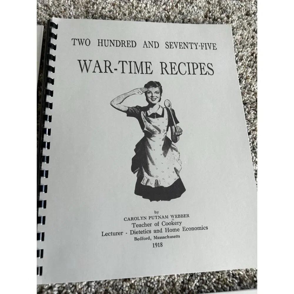 NEW Lot Of 6 WWI ERA (1917/1918) War Time Cook Books & Recipes World War 1 E26